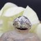 Durchbrochener Kuppelring aus 18 Karat Weißgold mit Diamanten, Frankreich, 1960er 3