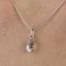 Modern 18 Karat White Gold Pendant Necklace with Aquamarine 11