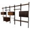 Mid-Century Suspended Wooden Wall Unit attributed to Poul Cadovius, Denmark, 1960s 1