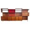 Mid-Century Modern Wooden Wall Unit attributed to Georges Coslin, 1950s 1