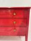 Mid-Century Red Chest of Drawers attributed to Carlo di Carli, Italy, 1970s 6