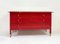 Mid-Century Red Chest of Drawers attributed to Carlo di Carli, Italy, 1970s, Image 3