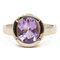 8 Karat Gold Cocktail Ring with Amethyst, 1970s, Image 1