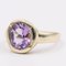 8 Karat Gold Cocktail Ring with Amethyst, 1970s, Image 4