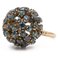 10 Karat Yellow Gold Ring with Sapphires, 1970s, Image 1