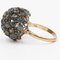 10 Karat Yellow Gold Ring with Sapphires, 1970s, Image 4