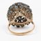 10 Karat Yellow Gold Ring with Sapphires, 1970s, Image 5
