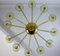 Chandelier in Amber and Emerald Hand Blown Glass attributed to Venini, 1970s 6