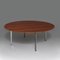 Coffee Table in Walnut and Chrome Steel by Florence Knoll, 1950s 4