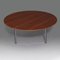 Coffee Table in Walnut and Chrome Steel by Florence Knoll, 1950s, Image 3