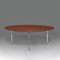 Coffee Table in Walnut and Chrome Steel by Florence Knoll, 1950s, Image 2