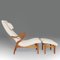 Armchair and Ottoman by Axel Larsson, 1940s, Set of 2, Image 4