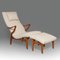 Armchair and Ottoman by Axel Larsson, 1940s, Set of 2, Image 2