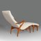 Armchair and Ottoman by Axel Larsson, 1940s, Set of 2, Image 5