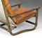 Swedish Leather and Bamboo Easy Chairs, 1960s, Set of 2, Image 5