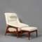 Profil Recliner Armchair with Ottoman attributed to Folke Ohlsson, 1960s, Set of 2, Image 3