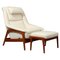 Profil Recliner Armchair with Ottoman attributed to Folke Ohlsson, 1960s, Set of 2 1