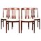 Mid-Century Modern Rosewood Dining Chairs, 1960s, Set of 4 1
