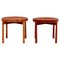 Mid-Century Modern Teak Holz Beistelltisch & Tablett Jens Quistgaard zugeschrieben, 1950er 1