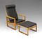 Model 2254 Lounge Chair and 2248 Ottoman attributed to Børge Mogensen from Fredericia, 1956, Set of 2 2