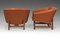 Mid-Century Modern Corona Armchairs in Leather by Lennart Bender, 1960s, Set of 2 4