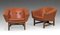 Mid-Century Modern Corona Armchairs in Leather by Lennart Bender, 1960s, Set of 2, Image 3