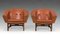 Mid-Century Modern Corona Armchairs in Leather by Lennart Bender, 1960s, Set of 2 2