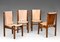 Dining Chairs in Leather and Beech attributed to Ilmari Tapiovaara, 1950s, Set of 4 4