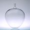 Jarrón en forma de manzana de vidrio transparente de Ingeborg Lundin para Orrefors, años 50, Imagen 2