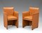 Leather Model 401 Break Armchairs for Cassina attributed to Mario Bellini, 1980s, Set of 2, Image 4