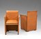 Leather Model 401 Break Armchairs for Cassina attributed to Mario Bellini, 1980s, Set of 2 3
