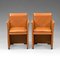 Leather Model 401 Break Armchairs for Cassina attributed to Mario Bellini, 1980s, Set of 2 2