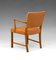 Oak and Leather Armchair attributed to Kaare Klint, 1930s 5