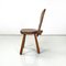 Italian Art Deco Wooden Chair with Rounded Profiles, 1940s, Image 4