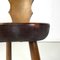 Italian Art Deco Wooden Chair with Rounded Profiles, 1940s, Image 13