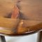 Italian Art Deco Wooden Chair with Rounded Profiles, 1940s, Image 11