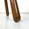 Italienischer Art Deco Holzstuhl mit abgerundeten Profilen, 1940er 14