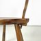 Italian Art Deco Wooden Chair with Rounded Profiles, 1940s, Image 8