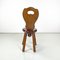 Italian Art Deco Wooden Chair with Rounded Profiles, 1940s 5
