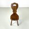 Italian Art Deco Wooden Chair with Rounded Profiles, 1940s 6