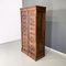 Italian Wood and Brass Office Archive Dresser with 20 Drawers, 1940s 4