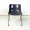 Italian Modern Modus SM 203 Chair in Gray Plastic and Aluminum attributed to Borsani Tecno, 1980s 2