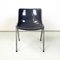 Italian Modern Modus SM 203 Chair in Gray Plastic and Aluminum attributed to Borsani Tecno, 1980s, Image 2