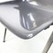 Italian Modern Modus SM 203 Chair in Gray Plastic and Aluminum attributed to Borsani Tecno, 1980s 8