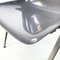 Italian Modern Modus SM 203 Chair in Gray Plastic and Aluminum attributed to Borsani Tecno, 1980s, Image 8
