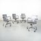 American Modern Hudson Swivel Chairs in Brushed Aluminum attributed to Starck for Emeco, 2000s, Set of 4 2
