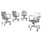 American Modern Hudson Swivel Chairs in Brushed Aluminum attributed to Starck for Emeco, 2000s, Set of 4 1