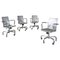 American Modern Hudson Swivel Chairs in Brushed Aluminum attributed to Starck for Emeco, 2000s, Set of 4, Image 1