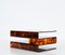 Magazine Rack in Tortoiseshell Acrylic Glass and Briar from Guzzini, Italy, 1970s 12