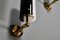 Black and White Acrylic Glass and Brass Sconces attributed to Stillux, Italy, 1960s, Set of 2, Image 10